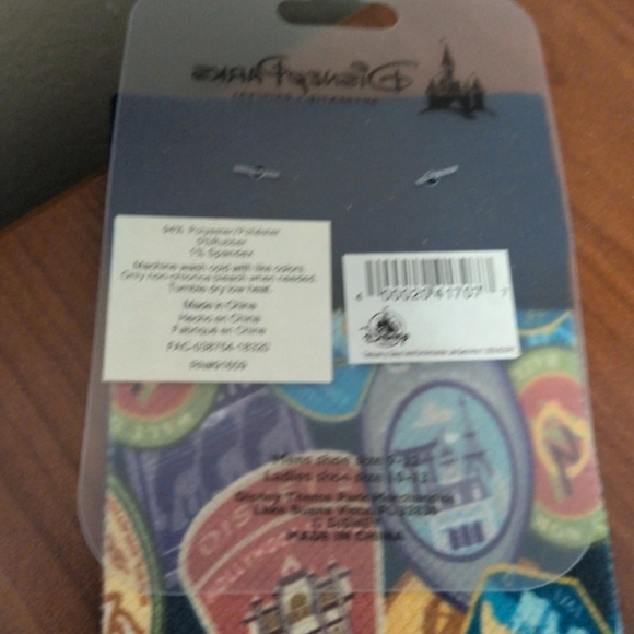 Disney Multicolor Theme Park Patchwork Socks - Blue, Yellow, Green, Purple - Picture 5 of 6